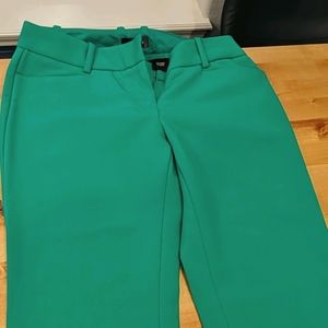 The Limited kelly green, straight-leg dress pant